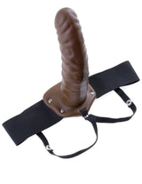 Fetish Fantasy Series 8 inches Hollow Strap On Brown designed for confidence and versatility in intimate experiences.