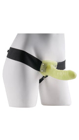 Fetish Fantasy Strap On For Him Or Her Glow In The Dark displayed on a mannequin model.