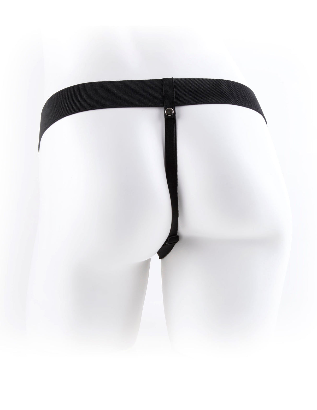 Fetish Fantasy 9 Inch Vibrating Hollow Strap On Brown - Image 3