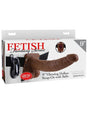 Fetish Fantasy 9 Inch Vibrating Hollow Strap On Brown - Image 5