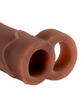 Close-up of Fantasy X-tensions Perfect Extension 2 inch With Ball Strap showing dual openings for enhanced performance.