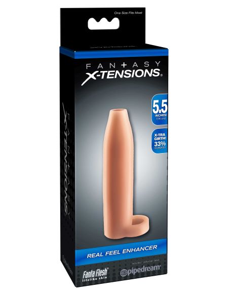 Fantasy X-Tensions Real Feel Enhancer 5.5 Inch Vanilla packaging with details on size and features.