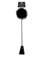Fetish Fantasy Limited Edition Feather Crop Black featuring a soft feather tickler and firm tip for sensation play.