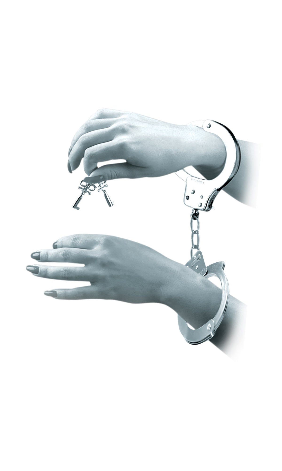 Fetish Fantasy Limited Edition Lovers Fantasy Kit handcuffs with keys, perfect for adventurous couples.