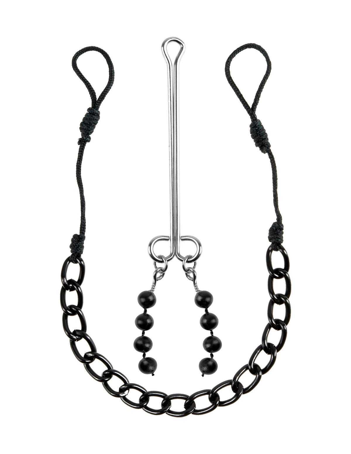 Fetish Fantasy Limited Edition Nipple & Clit Jewelry Black non-piercing body jewelry set for sensual play and adornment.