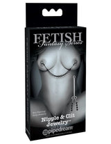 Fetish Fantasy Limited Edition Nipple & Clit Jewelry Black packaging showcasing non-piercing body jewelry for decoration.