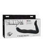 Fetish Fantasy Elite 8 Inch Strapless Strap On Black packaging showcasing premium silicone design and ergonomic curves.