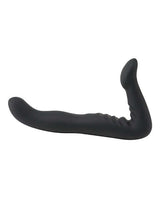 Fetish Fantasy Elite 8 Inch Strapless Strap On Black for hands-free pleasure and intimacy.