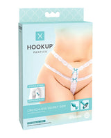 Hookup Panties Secret Gem Diamond Plug XL-2XL packaging showcasing crotchless design and included diamond butt plug.