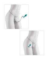 Hookup Panties Secret Gem Diamond Plug XL-2XL displayed on a mannequin, showcasing provocative design and stimulation features.