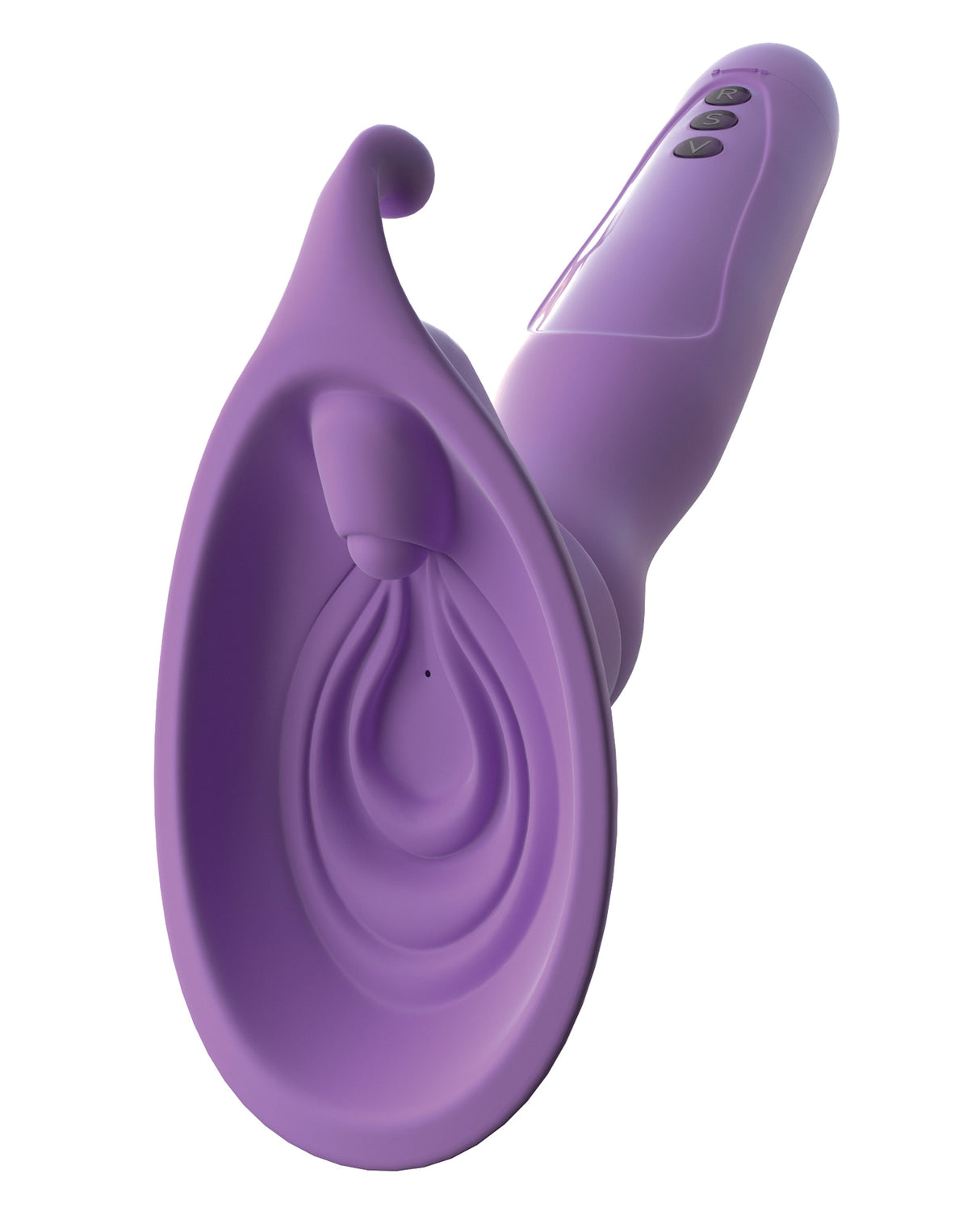 Fantasy For Her Vibrating Roto Suck-Her Purple dual-action clitoral stimulator for pleasure and satisfaction.