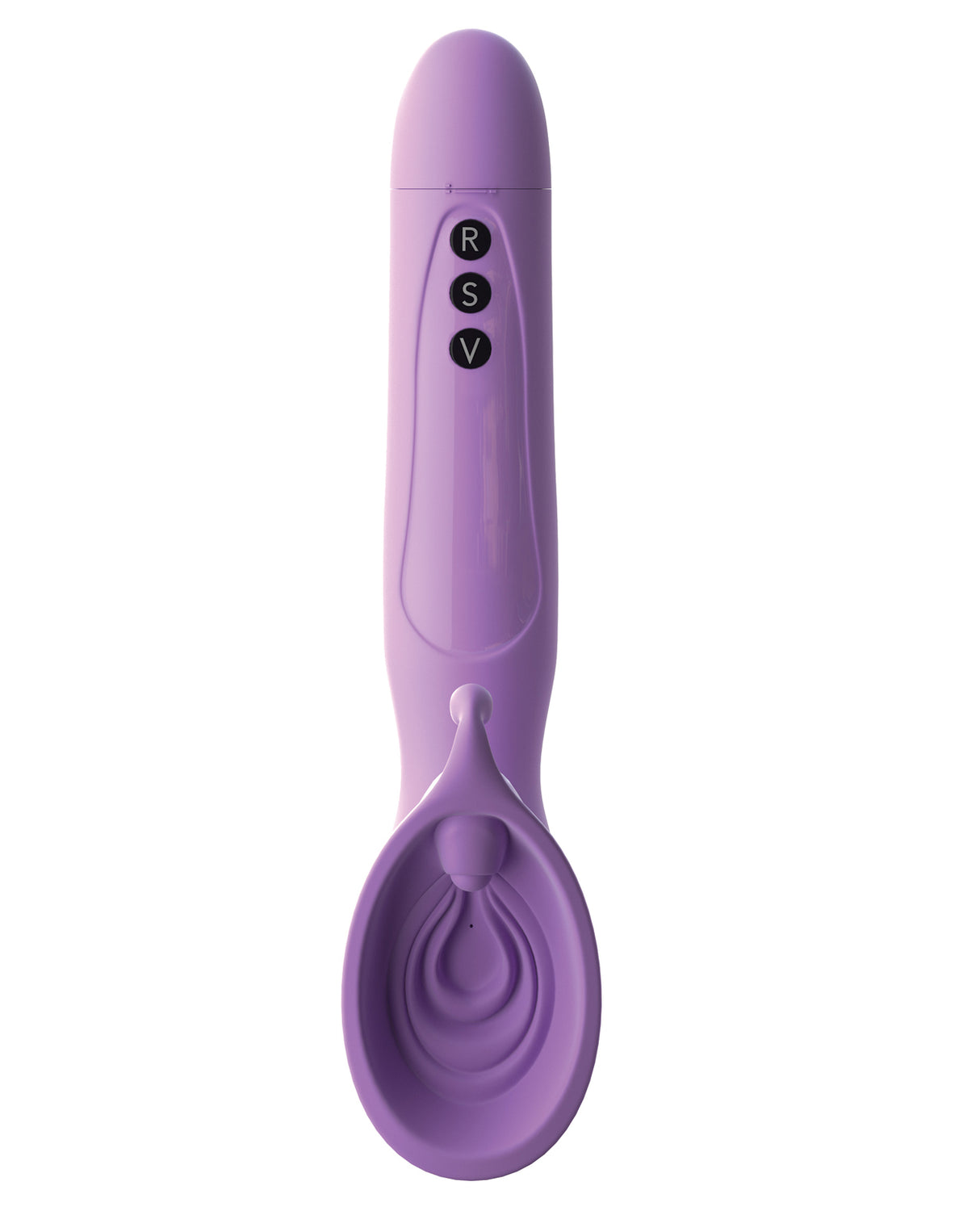 Fantasy For Her Vibrating Roto Suck-Her Purple dual-action clitoral stimulator with rhythmic suction and vibration.