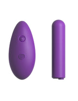 Fantasy For Her Remote Control Rechargeable Bullet Vibrator in vibrant purple design.