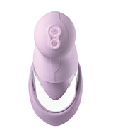 Fantasy For Her Veloura Touch Pleasure Pump Purple top view with buttons for suction and vibration control.