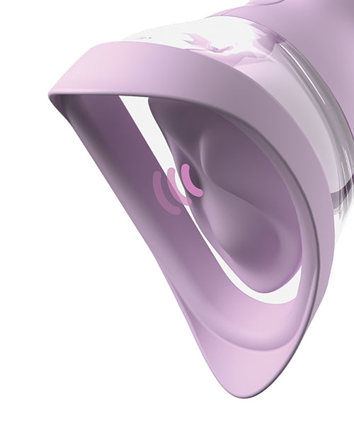 Fantasy For Her Veloura Touch Pleasure Pump Purple close-up view highlighting its ergonomic design.