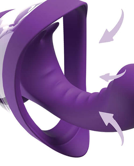 Fantasy For Her Veloura Touch G-Spot Pleasure Pump Purple design showcasing the internal structure and suction feature.