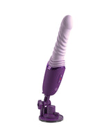 Fantasy For Her Luxe Thrust Vibrator Purple showcasing its sleek design and soft silicone shaft.