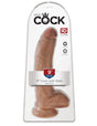 King Cock 9 Inch Realistic Dildo With Balls Tan