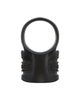Fantasy C-Ringz Mr Big Cock Ring & Ball Stretcher Black front view showcasing its design and features.