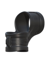 Fantasy C-Ringz Mr Big Cock Ring & Ball Stretcher Black showcasing its ergonomic design and dual functionality.