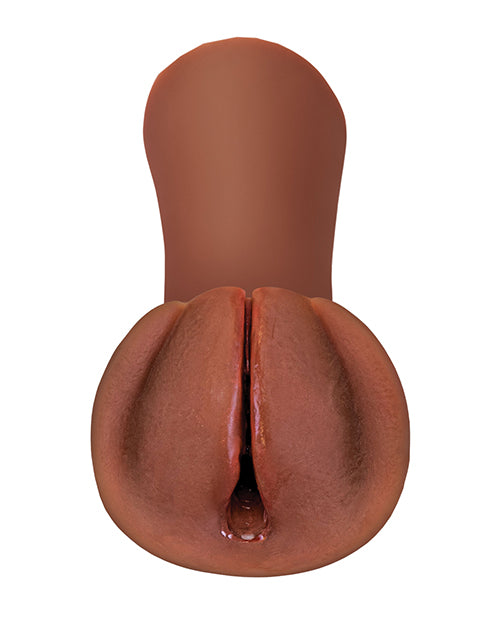 PDX Extreme Wet Pussies Slippery Slit Stroker Brown - Image 2