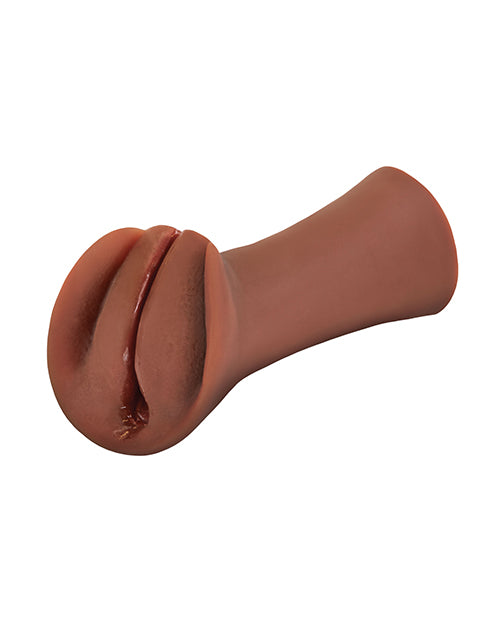 PDX Extreme Wet Pussies Slippery Slit Stroker Brown - Image 3