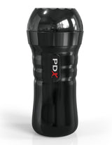 PDX Extreme Wet Pussies Super Juicy Snatch Stroker in sleek black design for realistic stimulation.