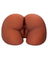 PDX Plus Perfect Ass XL Brown Masturbator showcasing a realistic design with supple features and dual entry points.