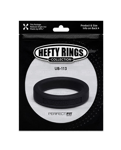 Perfect Fit Hefty Ring 1.4 inch Silicone Black