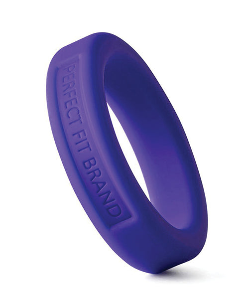 Perfect Fit Hefty Ring 1.75 inches Silicone Purple in a textured design, ideal for enhanced performance and comfort.