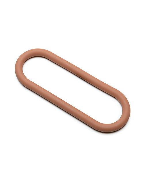 Perfect Fit Hefty Wrap Ring 12 inches Silicone Light, a soft brown cock ring for enhanced performance.