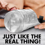 Mistress Brianna Diamond Deluxe Ass Stroker Clear with realistic texture and design in a hands-on experience.