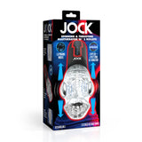 Jock Spinning & Thrusting Masturbator with 2 Bullets, featuring spinning modes and vibrating patterns for customizable pleasure.