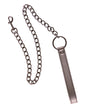 Plesur Neoprene Black Leash with Black Chain featuring a sleek design and durable materials.