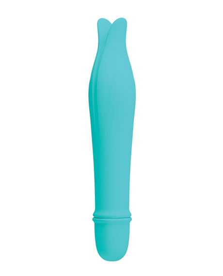 Pretty Love Edward 10 Function G-Spot Vibrator Teal with playful dolphin-inspired silhouette.