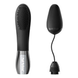 Peak Performa Interchangeable Lushe Egg Massager Black featuring smooth and textured massage surfaces.