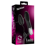 Peak Performa Interchangeable Lushe Egg Massager Black packaging featuring interchangeable egg and textured massager.