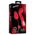 Peak Performa Interchangeable Xyla G-Spot Egg Vibrator Red in packaging showcasing versatile pleasure toy.
