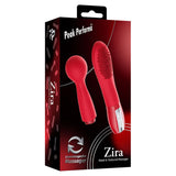 Peak Performa Interchangeable Zira Wand Massager Red packaging featuring interchangeable heads for versatile use.