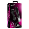 Peak Performa Interchangeable Zira Wand Massager Black packaging with interchangeable attachments.