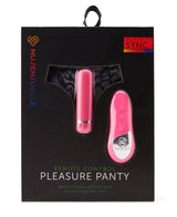 NU Sensuelle Pleasure Panty Pink Remote Control with adjustable lace panty and remote-controlled bullet vibrator.