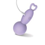 Adam & Eve Pleasure Pulse Mini Wand Vibe, compact rechargeable wand massager with smooth rounded head.