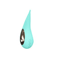 Lelo Dot Elliptical Clitoral Stimulator Aqua in teal with smooth design for external pleasure.