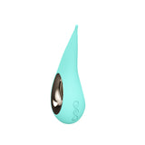 Lelo Dot Elliptical Clitoral Stimulator Aqua in teal with smooth design for external pleasure.