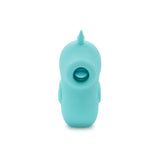 Top view of the Unihorn Finger Vibe Tip N Tease Blue, a playful wearable finger vibrator for stimulating pleasure.