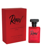 Raw by Raw Chemistry Mens Pheromone Cologne 1 Oz in a bold red box with a sleek bottle design.