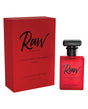 Raw by Raw Chemistry Mens Pheromone Cologne 1 Oz in a bold red box with a sleek bottle design.