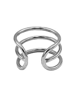 Rouge Stainless Steel Triple Wire Glans Ring 32 mm Silver for enhanced sensitivity and arousal.