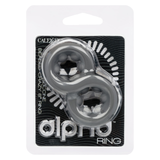 Alpha Liquid Silicone Beaded Crazy 8 Ring Grey package showcasing premium pleasure enhancer.