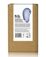 NIYA 6 Cornflower Air Pressure Clitoral Stimulator packaging showcasing its features and design.